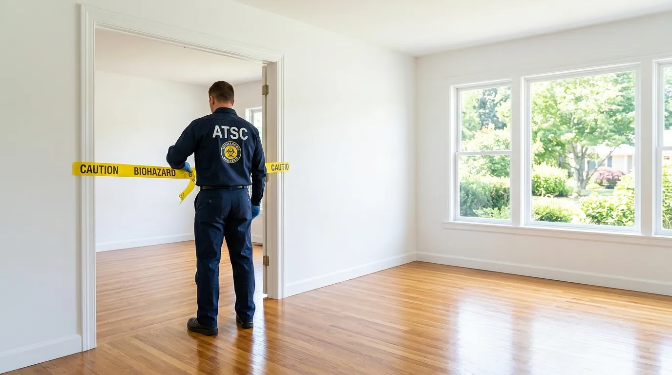 Certified biohazard cleanup crew performing Decomposition Cleanup in Nicetown-Tioga